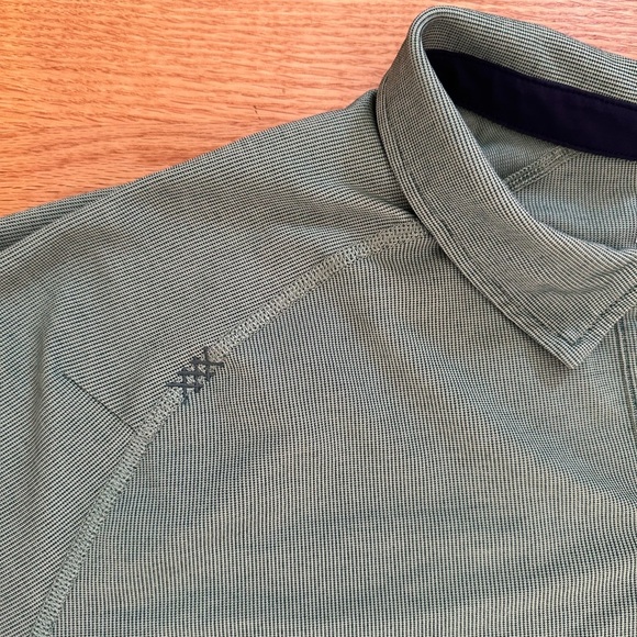 Rhone Mens Delta Pique Polo Shirt Size XXL Green Golf Performance - Picture 3 of 11
